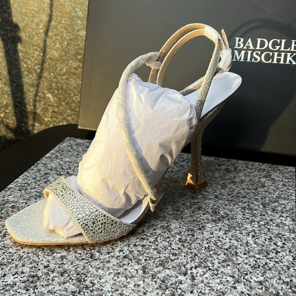 Badgley Mischka Sally Curvy Heel Stiletto Sandal - Picture 6 of 11